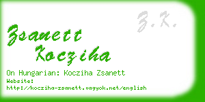 zsanett kocziha business card